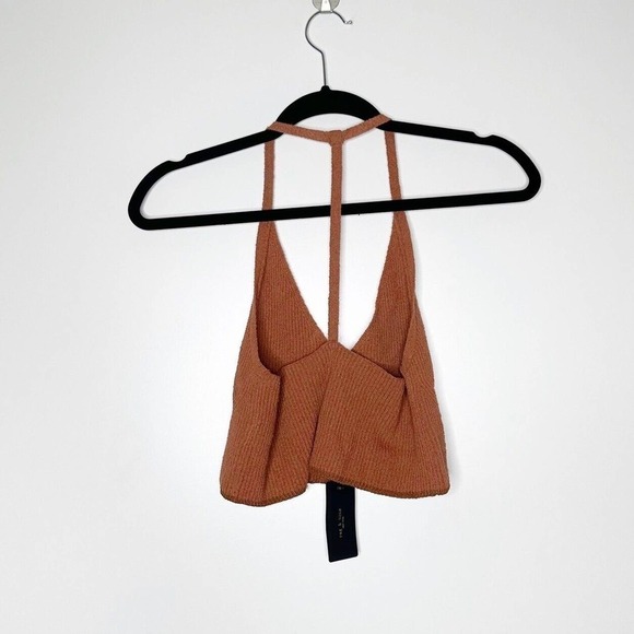NWT Rag & Bone Soleil Rib Bra Top Stretch Womens Pale Copper Size Medium - Picture 4 of 6